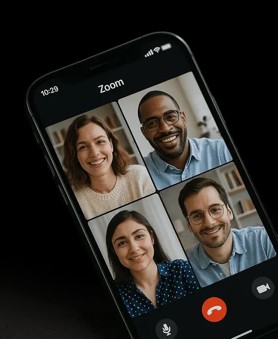 Group video call on a phone